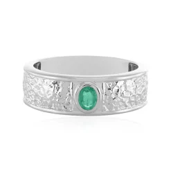 Äthiopischer Smaragd-Silberring