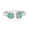 Äthiopischer Smaragd-Silberring