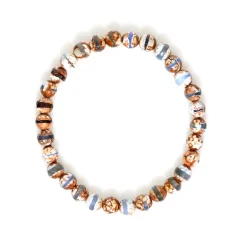 Tibetischer Blauer Band-Achat-Armband
