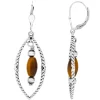 Tigerauge-Silberohrringe (Desert Chic)