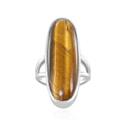 Tigerauge-Silberring