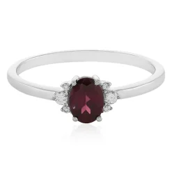 Tocantin-Granat-Silberring