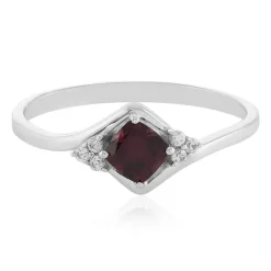 Tocantin-Granat-Silberring