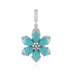 Türkis-Silberanhänger