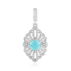 Türkis-Silberanhänger