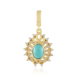 Türkis-Silberanhänger