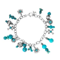 Türkis-Silberarmband (Desert Chic)