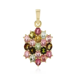 Turmalin-Silberanhänger