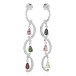 Turmalin-Silberohrringe (Remy Rotenier)