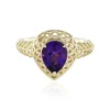 Uruguay-Amethyst-Goldring (Ornaments by de Melo)