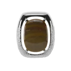 Versteinertes Holz-Silberanhänger