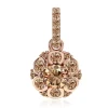 VS1 Argyle-Rose de France-Brillant-Goldanhänger