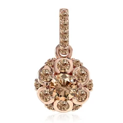 VS1 Argyle-Rose de France-Brillant-Goldanhänger