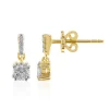 VVS1 (G) Brillant-Goldohrringe