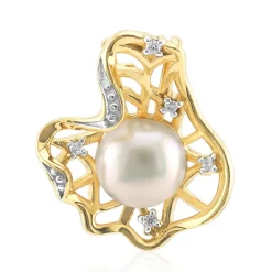 Weiße Süßwasserzuchtperlen-Silberanhänger (TPC)