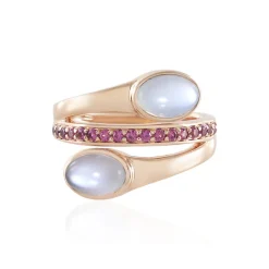 Weißer Mondstein-Silberring (KM by Juwelo)