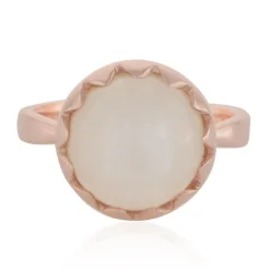 Weißer Mondstein-Silberring