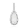 Weißer Quarz-Silberanhänger
