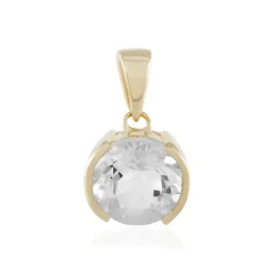 Weißer Quarz-Silberanhänger