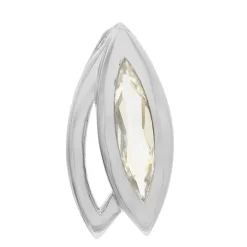 Weißer Quarz-Silberanhänger