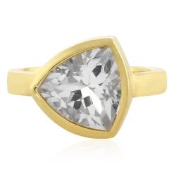 Weißer Quarz-Silberring