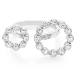 Weißer Saphir-Silberring