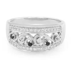 Weißer Saphir-Silberring