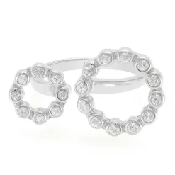 Weißer Saphir-Silberring