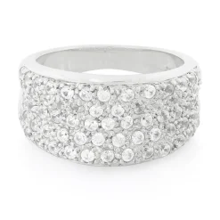 Weißer Saphir-Silberring