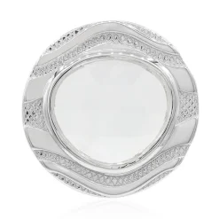 Weißer Topas-Silberanhänger