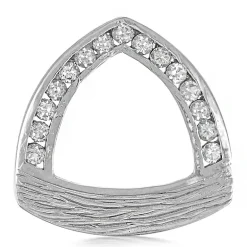 Weißer Topas-Silberanhänger