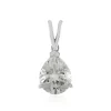 Weißer Topas-Silberanhänger