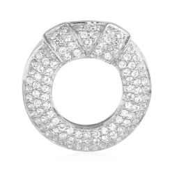 Weißer Topas-Silberanhänger