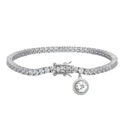 Weißer Topas-Silberarmband (Adela Silber)