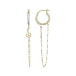 Weißer Topas-Silberohrringe