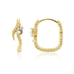 Weißer Topas-Silberohrringe