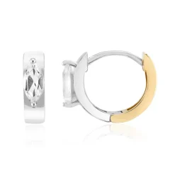 Weißer Topas-Silberohrringe