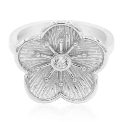 Weißer Topas-Silberring