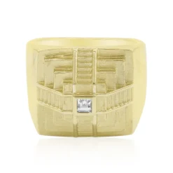 Weißer Topas-Silberring