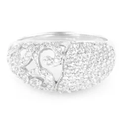 Weißer Topas-Silberring