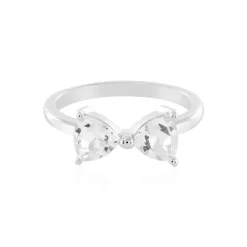 Weißer Topas-Silberring