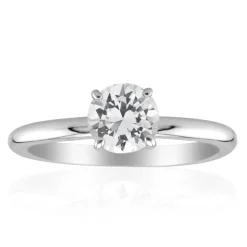 Weißer Topas-Silberring