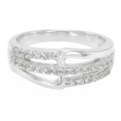 Weißer Topas-Silberring