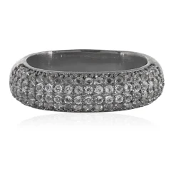 Weißer Topas-Silberring