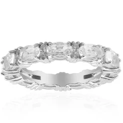 Weißer Topas-Silberring