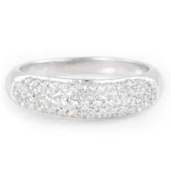 Weißer Topas-Silberring