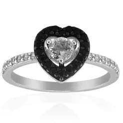 Weißer Topas-Silberring