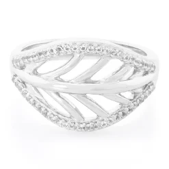 Weißer Topas-Silberring