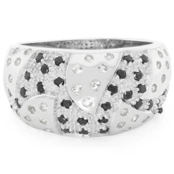 Weißer Topas-Silberring