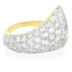 Weißer Topas-Silberring